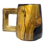 Cherry Wood & Resin Epoxy Mug