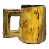 Cherry Wood & Resin Epoxy Mug