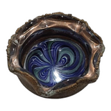 Copper Electroformed Glass Dish