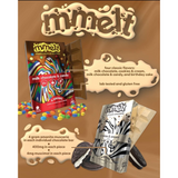 Amanita Mushroom Mmelt Milk Chocolate Bar and Candy Pieces (m&ms)