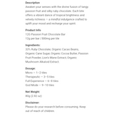 Rize Megadose Passion Fruit Chocolate Bar 12g