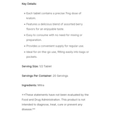 Ultra Seven 7oh Chewable Mixed Berries 70mg