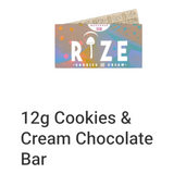 Rize Megadose Cookies & Cream Chocolate Bar 12g