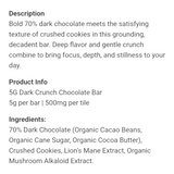 Rize Dark Crunch Chocolate Bar 5g