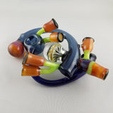 blue and yellow pipe