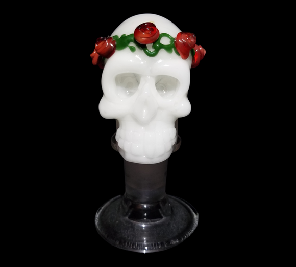 skull and roses 18 mm bowl piece