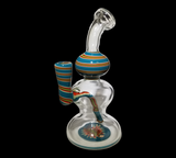 blue striped water pipe