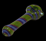 spiral spoon pipe with opal